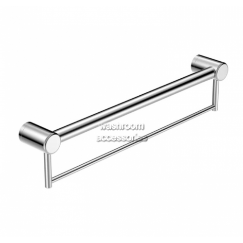 View R01 Straight Grab Rail with Towel Holder details.