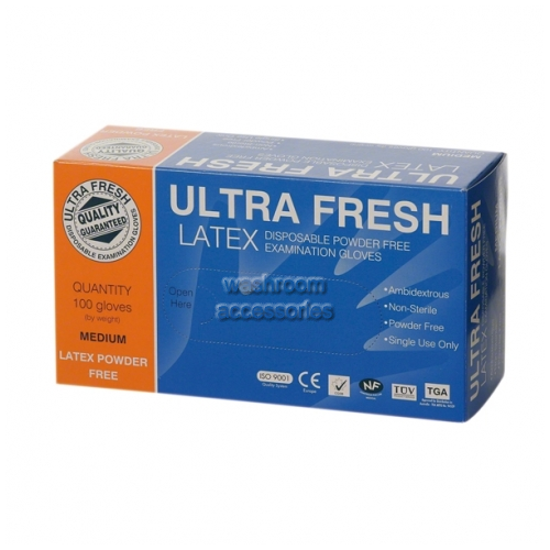 View Disposable Latex Gloves Powder Free Medium details.