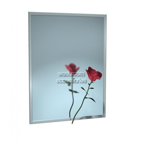 View 0620V Channel Frame Glass Mirror with Vinyl Backing details.
