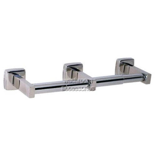 View B7686 Double Toilet Roll Holder details.