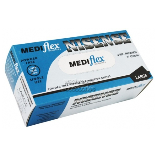 NSPF Disposable Nitrile Gloves Powder Free Large