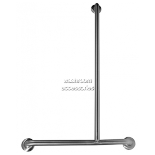 View Shower Grab Rail Inverted T Bar 700mm x 1100mm details.