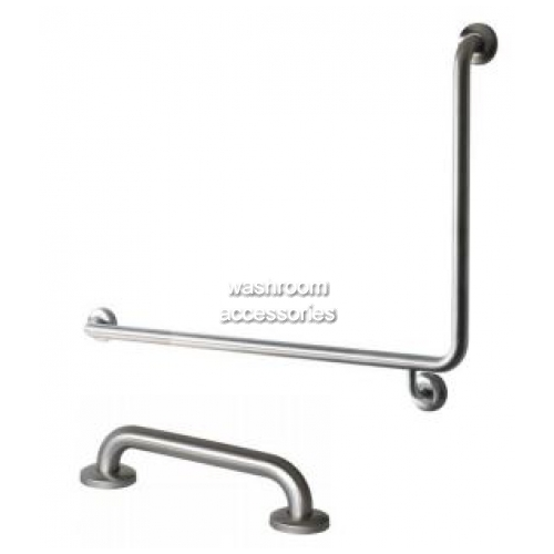 GTP-9 Toilet Grab Rail Set 90 Degree 965 x 600mm plus 300mm Straight