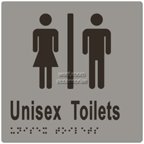 ML16210 Unisex Toilets Divided with Braille Sign