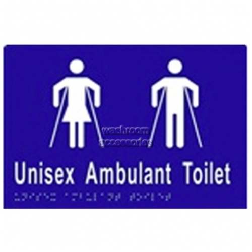 View ML16304 Braille Sign, Unisex Ambulant Toilet details.