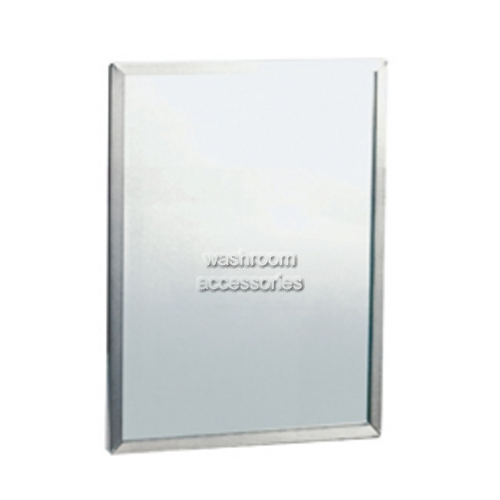 View ML771 Safety Glass Mirror with Stainless Steel Framing details.