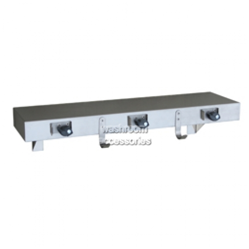 View ML982 Utility Shelf with 3 Mop Holders, 2 Rag Hooks details.
