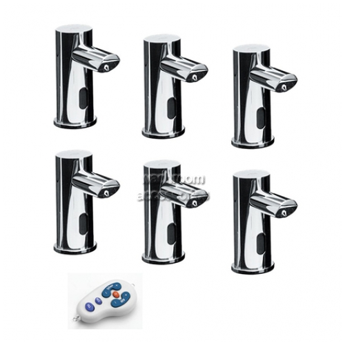 10-0393-6-3AC Foam Soap Dispenser Heads 6 Pack with Remote