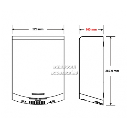 Metlam Meteclipse05 Eclipse Hand Dryer Sensor Operated Automatic
