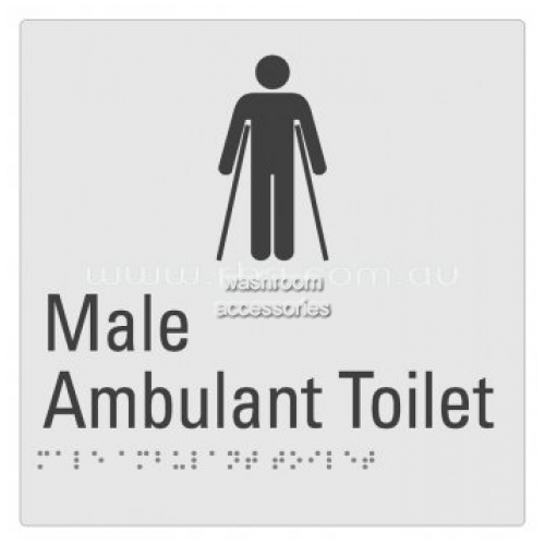 View Braille Sign RBA4330-822 Male Ambulant Toilet details.