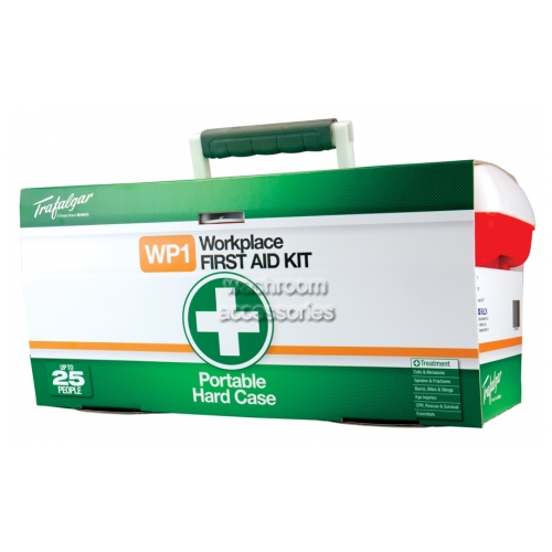 View Portable Workplace First Aid Kit- Hard Case details.
