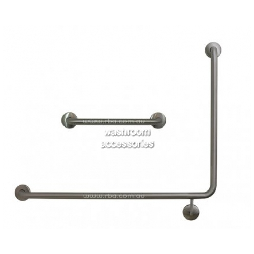 Toilet Grab Rail Set 90 Degree and 450mm Straight