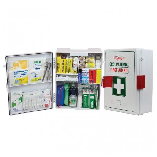 National Workplace Wall Mount ABS Plastic Case First Aid Kit