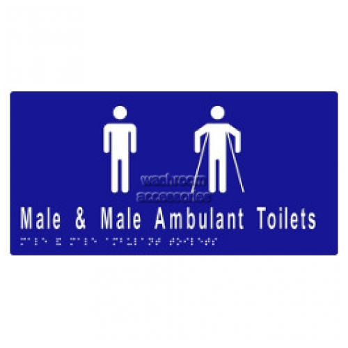 View ML16246A Braille Sign, Male and Male Ambulant Toilet details.
