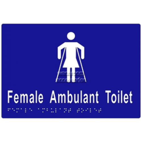 View ML16266 Braille Sign, Female Ambulant Toilet details.