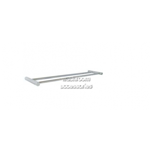 View ML6016 Double Towel Rail Round Mounting details.