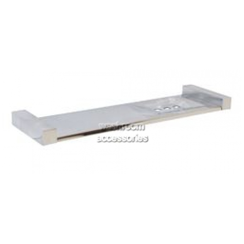 View ML6084 Bathroom Shelf with Soap Dish Square Mounting details.