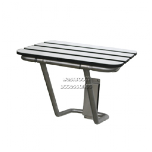View ML990 Folding Shower Seat with Laminate Slat Top details.