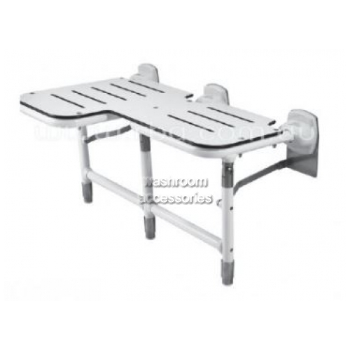 View Folding Shower Seat B918116 Bariatric with legs details.