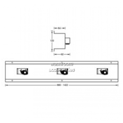 Metlam Ml9813 Ml981 Mop And Broom Holder/rack Washroom Accessories
