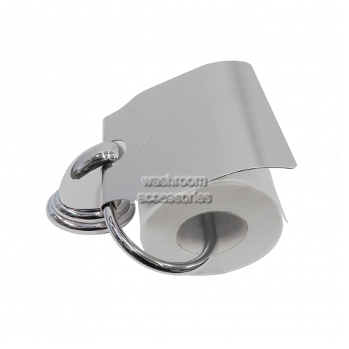 View Avalon Toilet Roll Holder Single with Hood details.