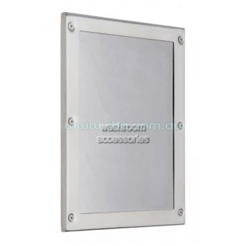 View RBA8110 Stainless Steel Mirror Front Fix details.