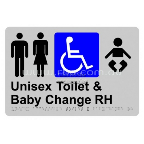 View Braille Sign RBA4330 Unisex Disabled RH and Baby Change details.
