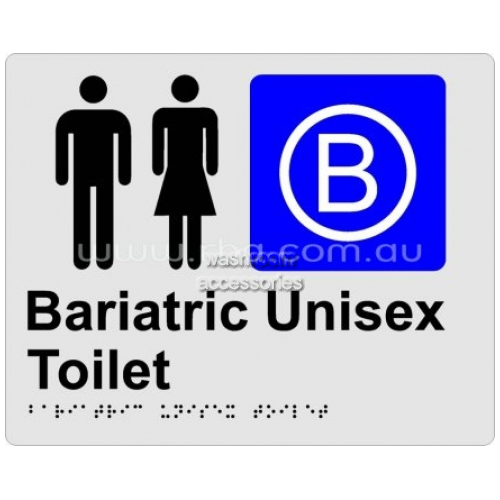 View Braille Sign RBA4330 Bariatric Unisex Toilet details.