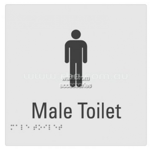 View Braille Sign RBA4330 Male Toilet details.