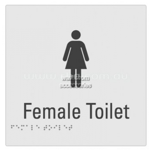 View Braille Sign RBA4330 Female Toilet details.