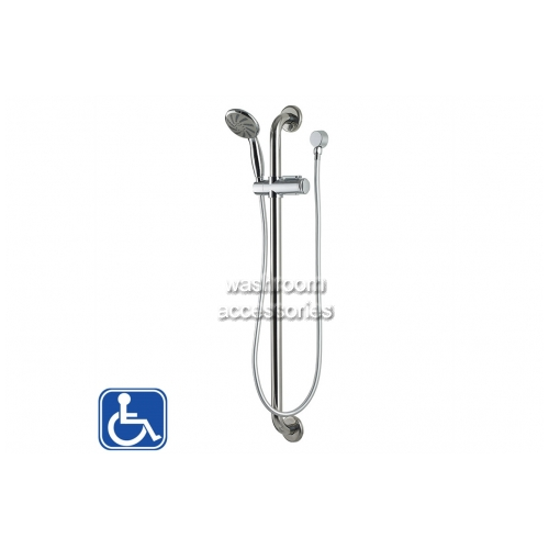 View Shower Grab Rail Set, Handheld Hand and Smooth Hose details.