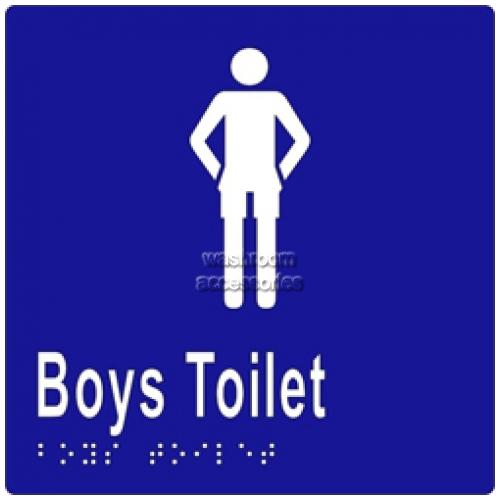 View ML16243 Braille Sign, Boys Toilet details.