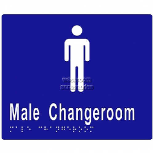 View ML16245 Braille Sign, Male Change Room details.