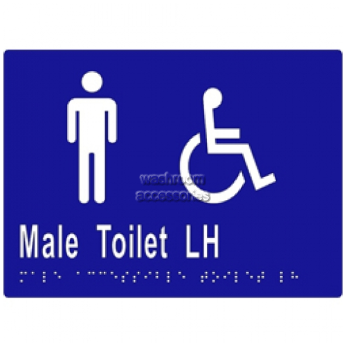 View ML16247 Braille Sign, Accessible Male Toilet LH Transfer details.
