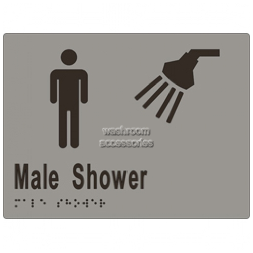 ML16291 Braille Sign Male Shower