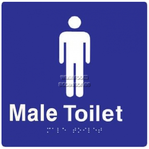 View ML96242 Braille Sign, Male Toilet details.