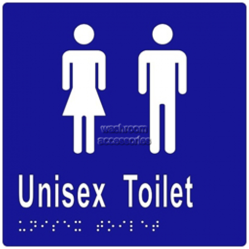 View ML16211 Braille Sign, Unisex Toilet Undivided details.