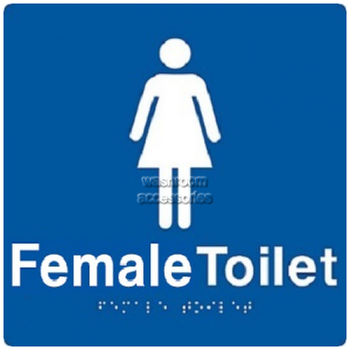 View ML96262 Braille Sign, Female Toilet details.