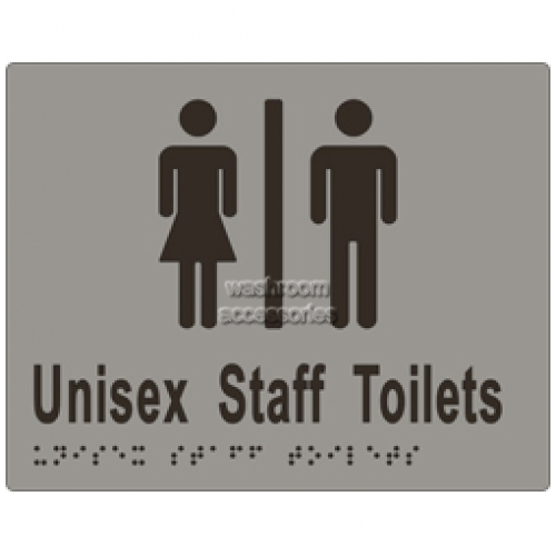 View ML16213 Braille Sign, Unisex Staff Divided Toilets details.