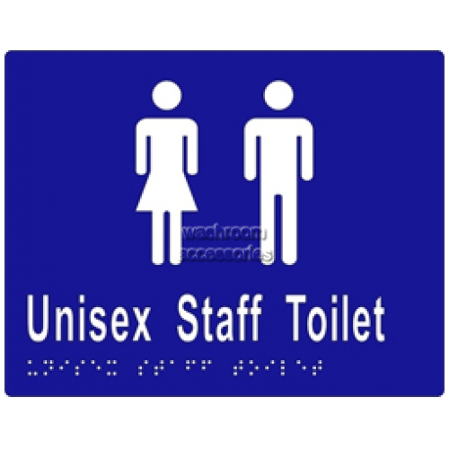 View ML16214 Braille Sign Unisex Staff Toilet Undivided details.
