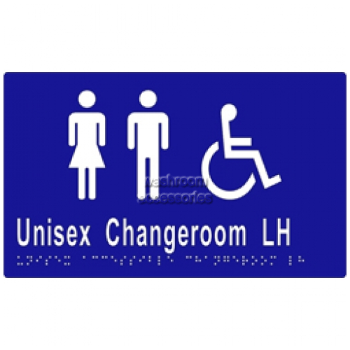 View ML16228 Braille Sign, Unisex Accessible Changeroom LH Transfer details.