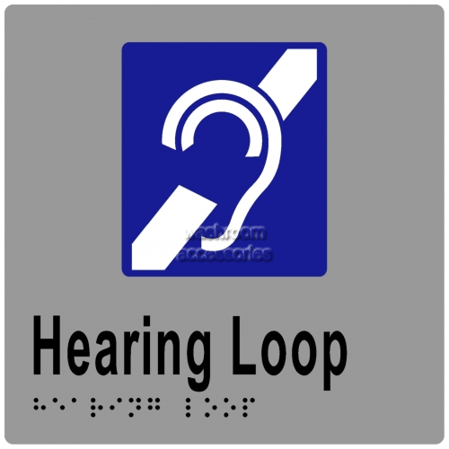 View ML16093 Braille Sign, Hearing Loop details.