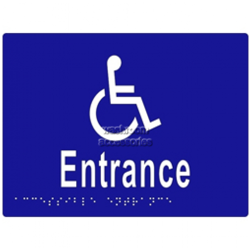 View ML16234 Braille Sign, Accessible Entrance details.