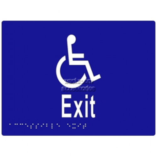View ML16236 Braille Sign, Accessible Exit details.