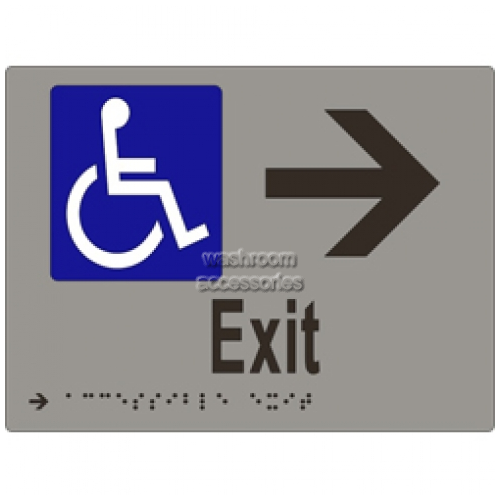 View ML16237 Braille Sign, Accessible Exit and Arrow details.