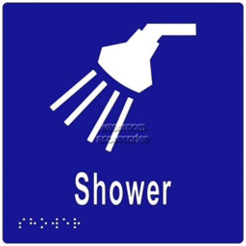 View ML16290 Braille Sign, Shower details.
