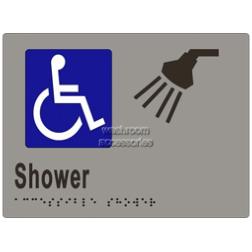 View ML16293 Braille Sign Accessible Shower details.
