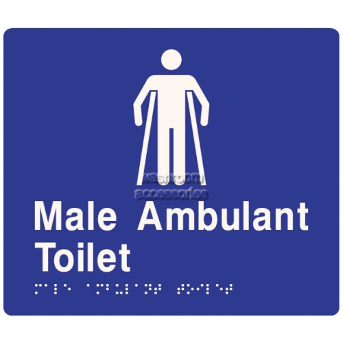 View ML96246 Braille Sign, Male Ambulant Toilet details.