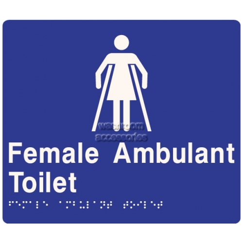 View ML96266 Braille Sign, Female Ambulant Toilet details.