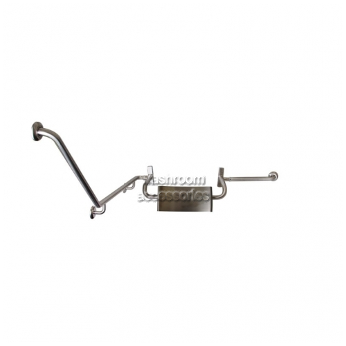 Toilet Grab Rail Set with no Pad Backrest 40 Degree